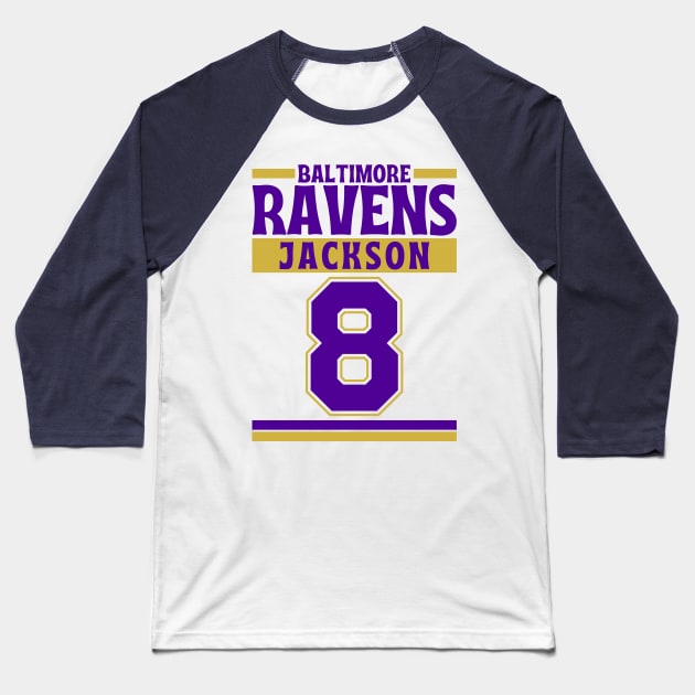 Baltimore Ravens Jackson 8 Edition 3 Baseball T-Shirt by Astronaut.co